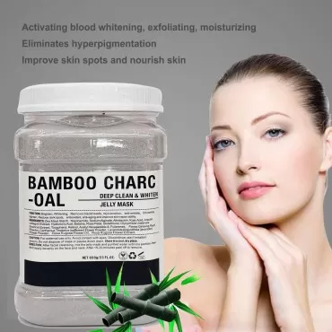Jelly Mask Powder for Face Mask Skin Care, Natural Gel Facial Masks, Professional Peel Off hydrojelly Mask, Moisturizing, Brightening & Hydrating for Wrinkles & Acne 23 Fl Oz (Bamboo Charcoal)