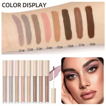 BIOKUSY 8 Pack Matte Liquid Eyeshadow Set, Brown &...