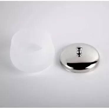 Frosted Glass Dappen Dish Cup Acrylic Liquid Powder Container Nail Art Tools With Lid Nail Crystal Bowl Holder
