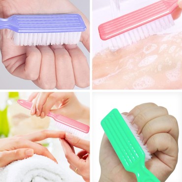 HOFASON 20Pcs Handle Grip Nail Brush, Hand Fingern...