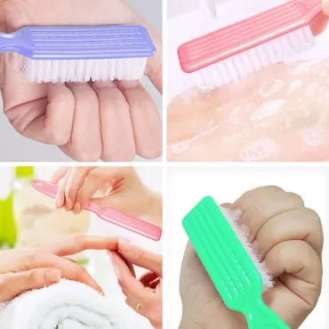 HOFASON 20Pcs Handle Grip Nail Brush, Hand Fingern...