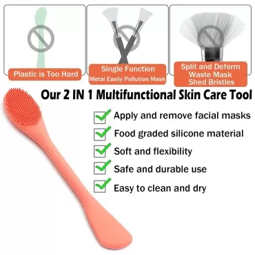 RamPula Silicone Face Mask Brush, Face Scrubber fo...