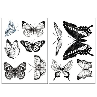 Everjoy Realistic Black Butterfly Temporary Tattoo...