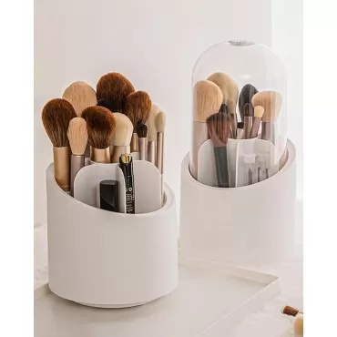 Lebenrich Makeup Brush Holder Organizer with Lid, ...