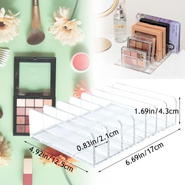 2 Pack Acrylic Eyeshadow Palette Makeup Organizer,...