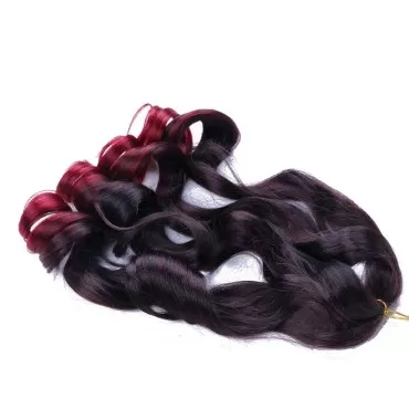 LMZIM French Curly Braiding Hair 9 Pack Black French Curls 22 inch Bouncy Braiding Hair French Curl Braiding Hair Curly ends Synthetic Hair Extensions Pre Streched Wavy Braiding Hair TBUG