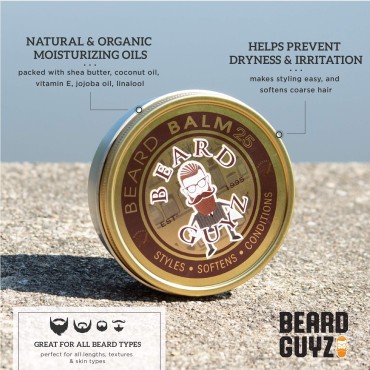 Beard Guyz Beard Balm - Style Your Beard (2.25 oz)...