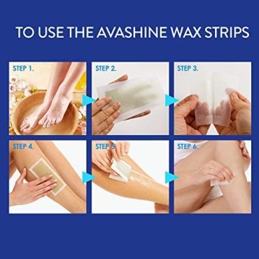 Creip Wax Strips, Hair Removal Wax Strips For Arm, Leg, Brazilian, Underarm Hair, Bikini, Waxing Kit with 32 Wax Strips
