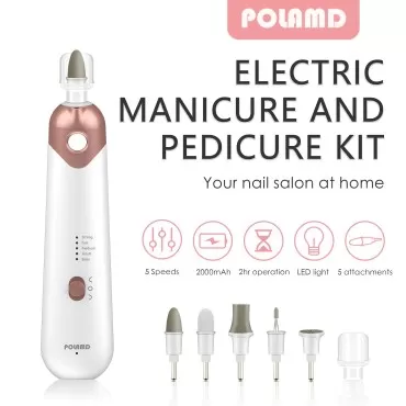 Professional Manicure Pedicure Kit, Electric Nail ...