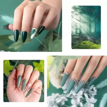 Beetles Blue Green Gel Nail Polish Set - 6 Colors ...