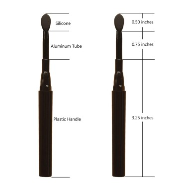 LORMAY 7pcs Silicone Makeup Brushes with Caps. Per...