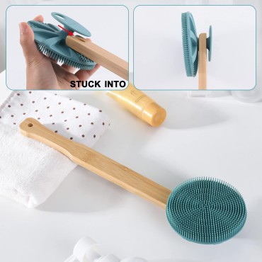 Bamboo Long Handle for INNERNEED Body Scrubber, fo...