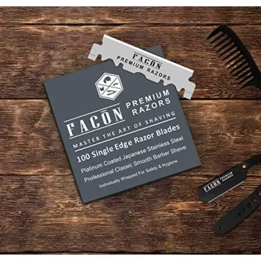 100 Facón Platinum Japanese Stainless Steel Single...