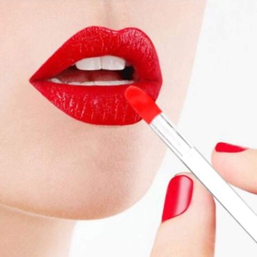 300 Pieces Disposable Lip Brushes Premium Lipstick Gloss Wands Applicator Makeup Tool Kits, Clear Handle