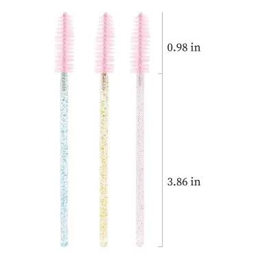 300 PCS Crystal Disposable Mascara Wands Eye Lash ...