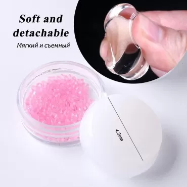 Nail Art Stamper, French Nails Jelly Cream Silicon...