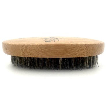 Badass Beard Care Beard Brush for Men - 100% Pure Boars Hair Bristles, Lightweight Bamboo Handle, Perfect Size for a Beard