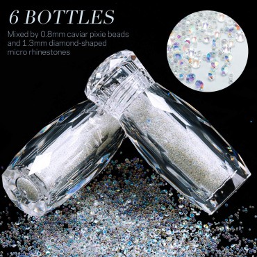6 Bottles Diamonds Micro Caviar Beads Micro Pixie ...
