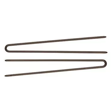 Marilyn Faye's U-Shaped Straight Hair Pins (Set of 12) (3 inch, Brown)