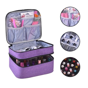 ZFZGFRCS Nail Polish Organizer- Holds 30 Bottles N...