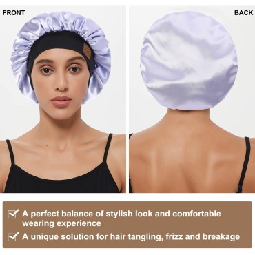 Hat Hut Satin Bonnet Silk Bonnet Sleep Cap for Wom...