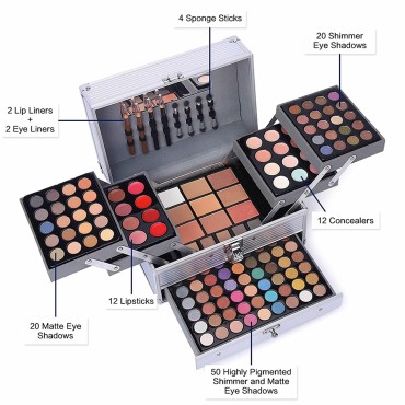 132 Color All In One Makeup Kit,Professional Makeu...