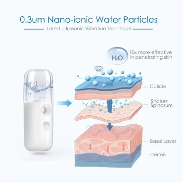 GIVERARE 2 Pack Nano Facial Steamer, Handy Mini Mi...