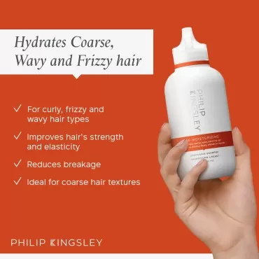 PHILIP KINGSLEY Re-Moisturizing Soothing Shampoo | Hydrates Coarse, Wavy and Frizzy Hair, 8.45 oz.