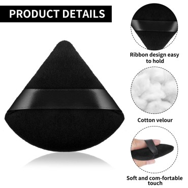 Molain 10 Pieces Triangle Powder Puff Makeup Puff ...