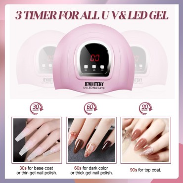 UV LED Nail Lamp 54W, Professional Nail Dryer Gel ...