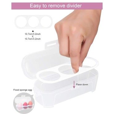 Makeup Sponge Case Blender Beauty Foundation Holde...