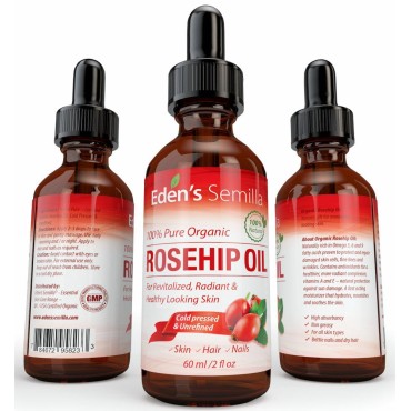 100% Pure Rosehip Oil - 2 OZ - Certified ORGANIC -...