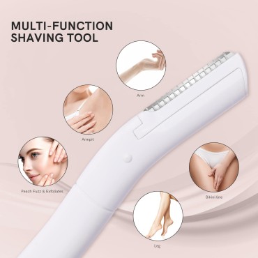 Eyebrow Razor for Women, Face Razors for Women, Dermaplane Razor for Women Face, Eyebrow Trimmer, Multipurpose Exfoliating Dermaplaning Tool, Facial Hair Removal, Facial Hair Shaper Remover, 6 Pack