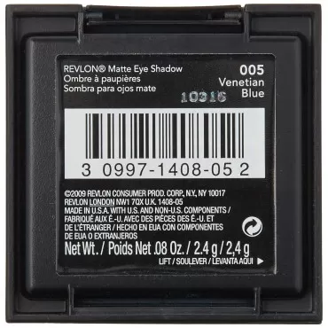 Revlon Matte Eye Shadow, Venetian Blue 005 .08 oz (2.4 g)