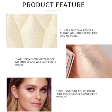 AKARY Face Glitter Blush Pink Shimmer Highlighter ...