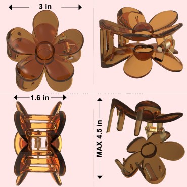 Flower Hair Clips 8PCS Hair Claw Clips Daisy Hair ...