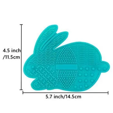 Makeup Brush Cleaning Mat, Futu Silicone Bunny Mak...