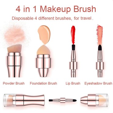 Bling Toman 4 in 1 Makeup Brush Set, Eyeshadow Eye...