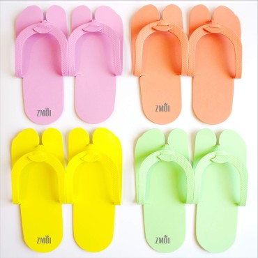 12 Pairs Eva Disposable Pedicure Slippers Anti-Sli...