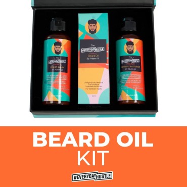 #EverydayHustle Complete Beard Oil Care Kit for Men | Beard Shampoo | Beard Oil | Beard Conditioner | Black and Mixed Men | Limited Edition