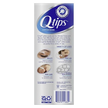 Q-tips Cotton Swabs, 300 Count (Pack of 2)...