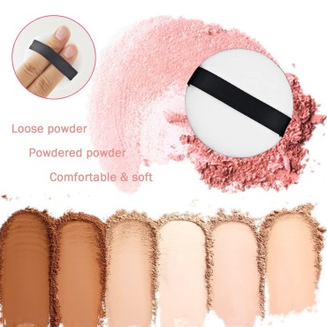 10PCS Powder Puff 2.16 inch Powder Makeup Puffs Pa...