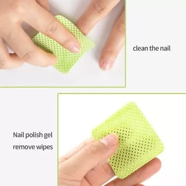 BLUERISE Lint Free Nail Wipes Green 1000pcs Nail P...