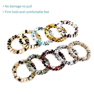 79STYLE 30pcs Spiral Hair Ties No Crease Coil Hair...