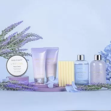 Bath Spa Gifts for Women - Lavender Gift Set, Body...