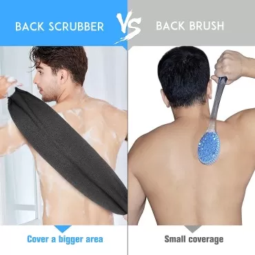 Evridwear Exfoliating Back Scrubber with Handles T...