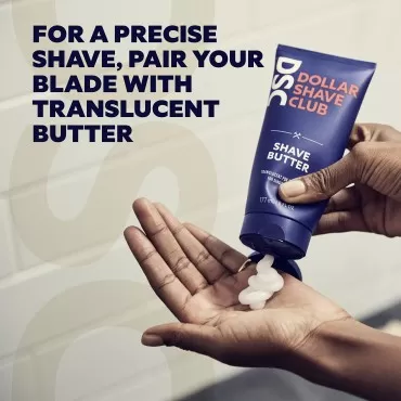 Dollar Shave Club Translucent Shave Butter for a Precise and Smooth Shave Suitable for Sensitive Skin 6 oz