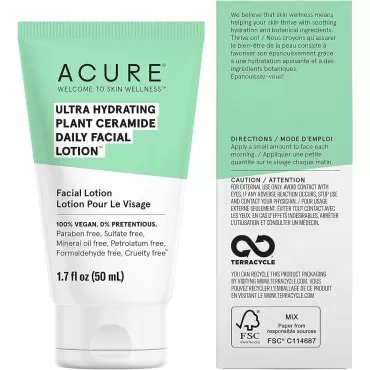 Acure Ultra Hydrating Plant Ceramide Facial Lotion...