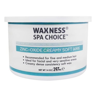 Waxness Spa Choice Assorted Soft Wax Tins 14 oz Pack of 3 - Rose, Lavender Zinc Oxyde