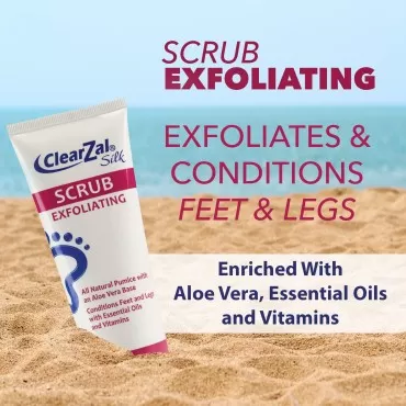 ClearZal Scrub 3.4oz, Foot and Skin Exfoliating Sc...